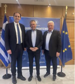 Επίσκεψη Δημάρχου Παναγιώτη Γκυρίνη στον Αναπληρωτή Υπουργό Παιδείας, Θρησκευμάτων και Αθλητισμού, κο Γιάννη Βρούτση