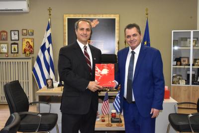Με τον Πρόξενο των ΗΠΑ συναντήθηκε ο Αντιπεριφεριάρχης Κώστας Καλαϊτζίδης