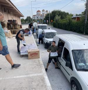 Ανθρωπιστική βοήθεια στους πλημμυροπαθείς της Θεσσαλίας από τον Εμπορικό Σύλλογο Αλεξάνδρειας