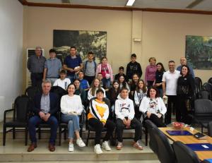 Επίσκεψη μαθητών του σχολείου Riccardo Gulia της ιταλικής πόλης Sora στο Δημαρχείο Νάουσας