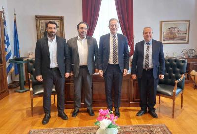 Έργα υποδομών και νέα χρηματοδοτικά προγράμματα στο επίκεντρο της επίσκεψης του Υφ. Εσωτερικών στον Δήμαρχο Βέροιας