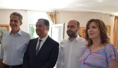 Συνάντηση της Δημάρχου Σκύδρας Κατερίνας Ιγνατιάδου με τον Άδωνη Γεωργιάδη και τον Άγγελο Συρίγο