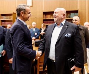 Συνάντηση του Προέδρου της Δ.Ε.Ε.Π. Ημαθίας με τον Πρόεδρο της Νέας Δημοκρατίας Κυριάκο Μητσοτάκη