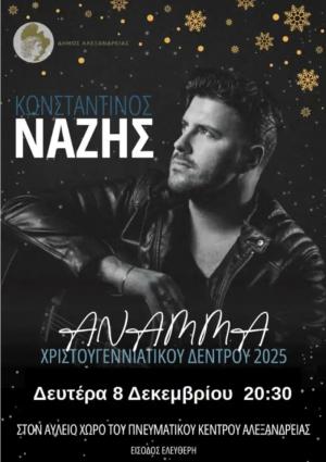 Μετατίθεται για τη Δευτέρα 8 Δεκεμβρίου το άναμμα του Χριστουγεννιάτικου Δέντρου στην Αλεξάνδρεια