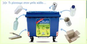Οδηγίες του Δήμου Βέροιας για την σωστή χρήση των μπλε κάδων