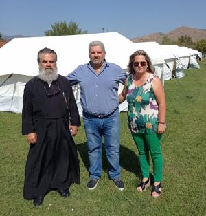 Επίσκεψη του Προέδρου Σωματείου Εργαζομένων Νοσοσκομείου Βέροιας Ηλία Νοβάκη, στους πλημμυροπαθείς της Φαρκαδόνας και Κεραμιδίου