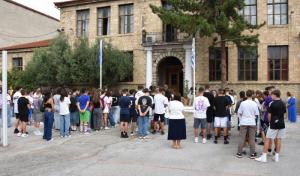 Ο Δήμαρχος Νάουσας στον Αγιασμό για τη Νέα Σχολική Χρονιά