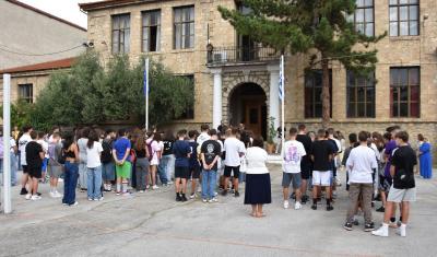 Ο Δήμαρχος Νάουσας στον Αγιασμό για τη Νέα Σχολική Χρονιά