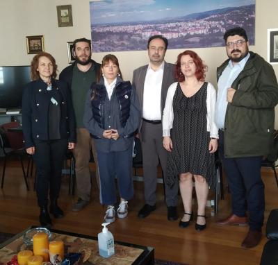 Η νέα διοίκηση του Ομίλου Φίλων Θεάτρου Βέροιας συνατήθηκε με τον Δήμαρχο Κώστα Βοργιαζίδη