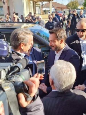 Ο Τάσος Μπαρτζώκας υποδέχθηκε τον Πρωθυπουργό, Κυριάκο Μητσοτάκη, στη Μελίκη