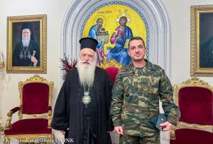 Ο νέος Διοικητής της Ι Μεραρχίας Πεζικού στον Μητροπολίτη Βεροίας
