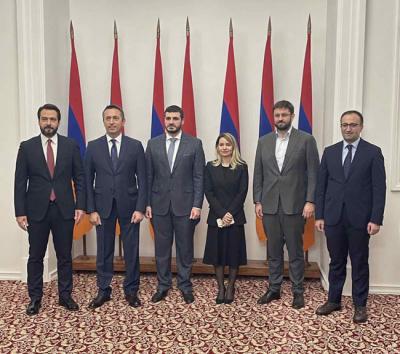 Ο Τάσος Μπαρτζώκας εκπρόσωπος της  Ελληνικής Βουλής στην Αρμενία