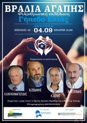 Αναβλήθηκε η σημερινή συναυλία αγάπης της ΑΝ ΗΜΑ. στη Βέροια