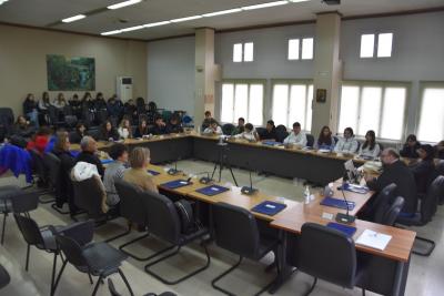 Επίσκεψη μαθητών από το Γυμνάσιο Αποστόλου Παύλου Πάφου στο Δημαρχείο Νάουσας