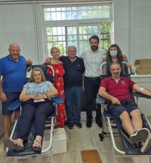Ο Τάσος Μπαρτζώκας στην Εθελοντική Αιμοδοσία στη Μελίκη