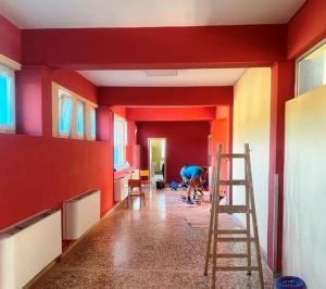 Ολοκληρώθηκε ο ελαιοχρωματισμός στο Γυμνάσιο Κοπανού, ξεκινά στο 2ο Γυμνάσιο Νάουσας