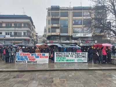 Απεργιακή συγκέντρωση του Εργατικού Κέντρου Ημαθίας στη Νάουσα