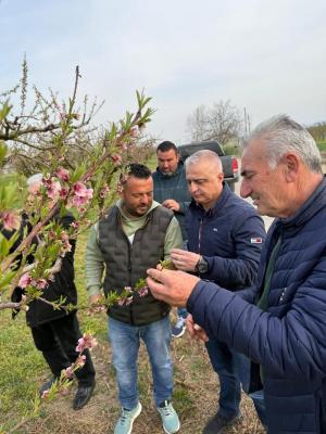 Κοντά στους πληγέντες από τον πρόσφατο παγετό παραγωγούς, ο Υφυπουργός Ανάπτυξης Λάζαρος Τσαβδαρίδης
