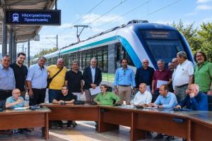 Το αίτημα του προαστιακού στην Ημαθία τέθηκε στο κλιμάκιο του ΠΑΣΟΚ