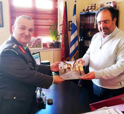 Επίσημη πρώτη επίσκεψη του νέου Διοικητή Ι Μεραρχλιας Πεζικού στον Δήμαρχο Βέροιας