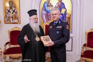 Ο Συντονιστής Επιχειρήσεων Κεντρικής Μακεδονίας, Υποστράτηγος Θεόδωρος Κοσμίδης στον Μητροπολίτη Βέροιας