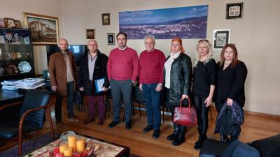 Το νέο Δ.Σ. του Σωματείου Λαϊκών Αγορών Ν. Ημαθίας στον Δήμαρχο Βέροιας