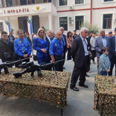 Η υποψήφια βουλευτής Λίνα Τουπεκτσή στην 1η Μεραρχία Πεζικού