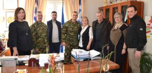 Συνάντηση της Δημάρχου Σκύδρας Κατερίνας Ιγνατιάδου με τον νέο Διοικητή ΙΙας Μ/Κ Μ.Π. Υποστράτηγο Αλέξανδρο Κουφόπουλο