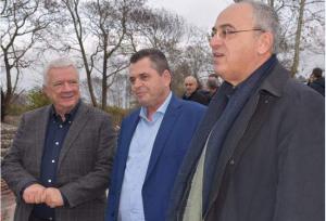 Το αντιπλημμυρικό έργο στον χείμαρρο «Κρασοπούλη» στη Μελίκη επιθεώρησαν Μπίλιας και Καλαϊτζίδης (φωτό)