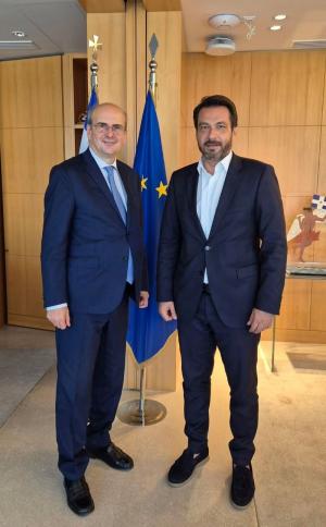 Συνάντηση του Τάσου Μπαρτζώκα με τον Αντιπρόεδρο της Κυβέρνησης Κωστή Χατζηδάκη – Στο επίκεντρο οι αγρότες, οι κτηνοτρόφοι και τα μεγάλα έργα υποδομής