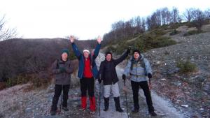 Στην κορυφή Τσεκούρια και Αγκάθι του Βερμίου με τους ορειβάτες Βέροιας