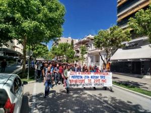 Πρωτομαγιάτικη απεργιακή συγκέντρωση από το Εργατικό Κέντρο Ημαθίας «Γιώργος Βουτυράς» στη Βέροια