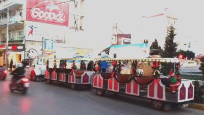 Την Παρασκευή θα "σφυρίξει" το Χριστουγεννιάτικο τουριστικό τρενάκι στη Βέροια