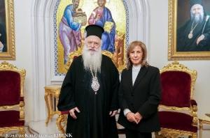 Επίσκεψη της νέας Περιφερειάρχη Κεντρικής Μακεδονίας στον Μητροπολίτη Βεροίας