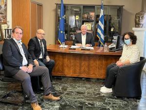 Επίσκεψη κλιμακίου του Κέντρου Υγείας Αλεξάνδρειας στο Δήμαρχο Παναγιώτη Γκυρίνη