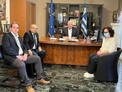 Επίσκεψη κλιμακίου του Κέντρου Υγείας Αλεξάνδρειας στο Δήμαρχο Παναγιώτη Γκυρίνη