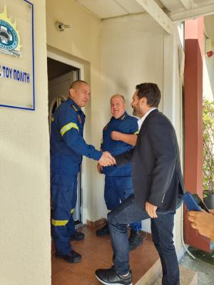 Εντείνει τις προσπάθειές του για ενδυνάμωση της Αστυνομίας και της Πυροσβεστικής ο Τάσος Μπαρτζώκα