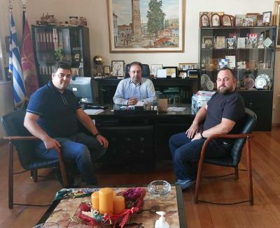 Εθιμοτυπική συνάντηση των νέων προέδρων Ζαχαροπλαστών και Αρτοποιών Βέροιας στον Δήμαρχο Βέροιας