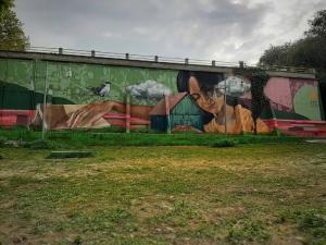 Εντυπωσιακή τοιχογραφία στον ποταμό Τρίποταμος της Βέροιας